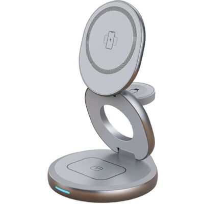 Qdos PowerSnap 3-in-1 Wireless Charger - Space Grey Qdos PowerSnap 3-in-1 Wireless Charger - Space Grey