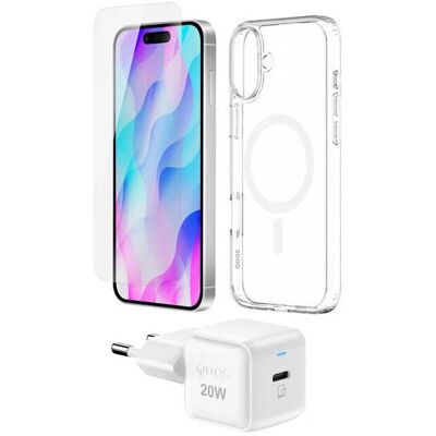 Qdos Pacote de Início Branco para iPhone 16 Plus - Smartphone Qdos Pacote de Início Branco para iPhone 16 Plus - Smartphone