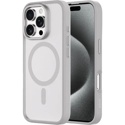 QDOS iPhone 16 Pro Max Hybrid Soft & Snap Case - Natural Titanium & Clear - Phone Case QDOS iPhone 16 Pro Max Hybrid Soft & Snap Case - Natural Titanium & Clear - Phone Case