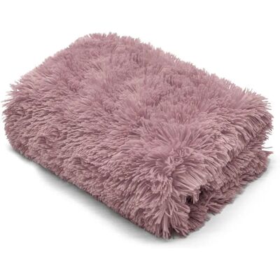 Kampala Hill - Faux Fur Cuddles - Blush Pink - Blanket Throw Kampala Hill - Faux Fur Cuddles - Blush Pink - Blanket Throw