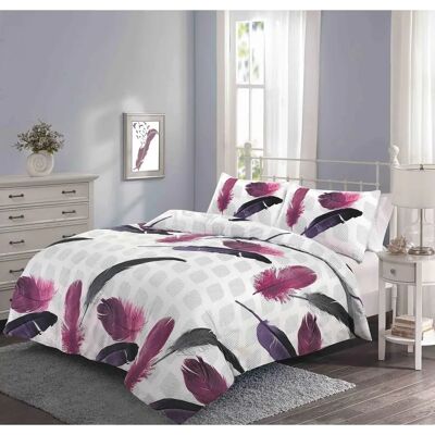 Kampala Hill - Purple Feathers - Duvet Cover Set Kampala Hill - Purple Feathers - Duvet Cover Set