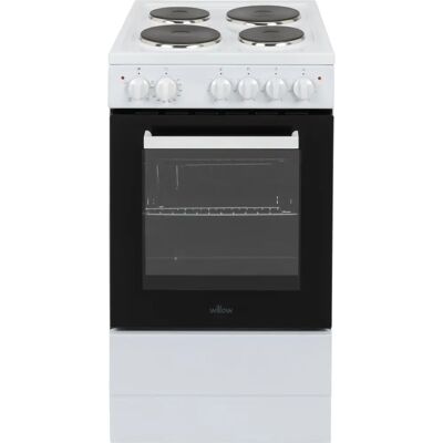 Willow Appliances Willow 62L White Electric 50cm Single Cavity Cooker - Electric Cooker Willow Appliances Willow 62L White Electric 50cm Single Cavity Cooker - Electric Cooker