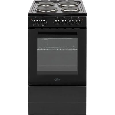 Willow Appliances Willow WE50SSB 50cm Electric Cooker - Single Cavity, Black Willow Appliances Willow WE50SSB 50cm Electric Cooker - Single Cavity, Black