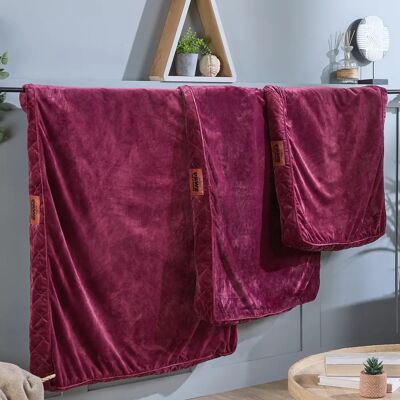 Slumberdown - Paws for Slumber - Burgundy - Medium - Pet bed cover Slumberdown - Paws for Slumber - Burgundy - Medium - Pet bed cover
