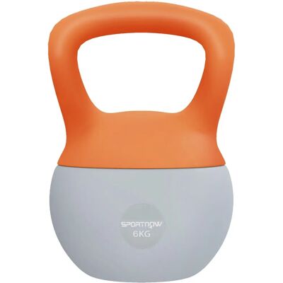 SPORTNOW - 6KG - Orange - Grey - Kettlebell SPORTNOW - 6KG - Orange - Grey - Kettlebell