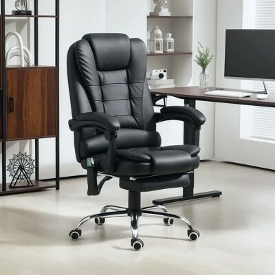 Vinsetto - Ergo Heated Massage 6-Point - Black - Chair Vinsetto - Ergo Heated Massage 6-Point - Black - Chair
