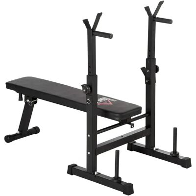 HOMCOM Adjustable Weight Bench - Multi-Position - Black - Weight Type HOMCOM Adjustable Weight Bench - Multi-Position - Black - Weight Type