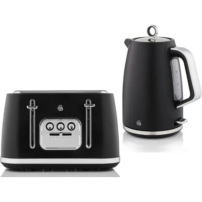 Swan Serenity Kettle & 4 Slice Toaster Set - Kitchen Appliances Swan Serenity Kettle & 4 Slice Toaster Set - Kitchen Appliances