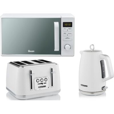 Swan - Elegance White - Kettle - Toaster - Set Swan - Elegance White - Kettle - Toaster - Set