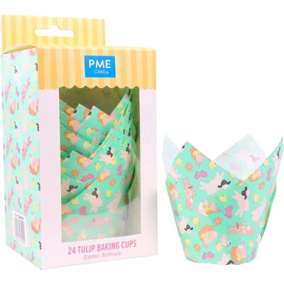 PME Ostern Tulpen Muffin Förpackung - Oster Tieren - Backform PME Ostern Tulpen Muffin Förpackung - Oster Tieren - Backform