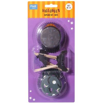 PME HW24CUT035 Bakvorm Cupcake - Halloween Vleermuis PME HW24CUT035 Bakvorm Cupcake - Halloween Vleermuis