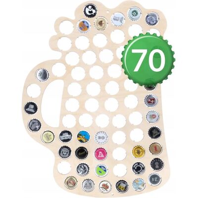 Unknown - BottleCap Display - Compósito natural - 32,5x44x0,5 cm - Expositor tampas Unknown - BottleCap Display - Compósito natural - 32,5x44x0,5 cm - Expositor tampas