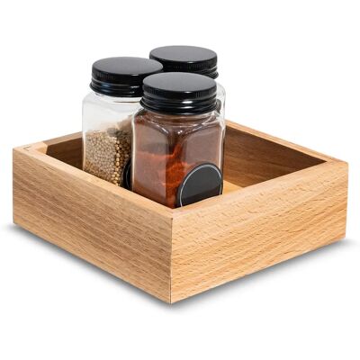 Creative Deco Beech Storage Box 15x15x5 cm - Storage Box Creative Deco Beech Storage Box 15x15x5 cm - Storage Box