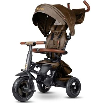 QPlay Rito Deluxe Air Gel Wheels Braun - Dreirad QPlay Rito Deluxe Air Gel Wheels Braun - Dreirad