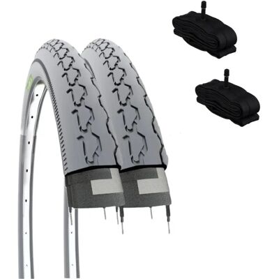 ECOVELO - ECOVELO 2 24x1 3/8 37-540 - Grey - Tyre ECOVELO - ECOVELO 2 24x1 3/8 37-540 - Grey - Tyre