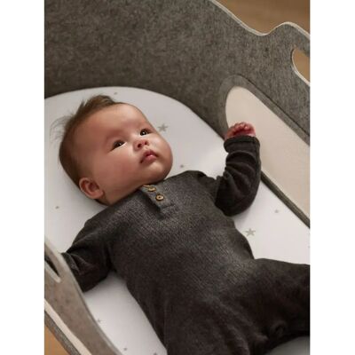 Snüz Twin Pack Moses Basket Sheets - Grey Cloud Snüz Twin Pack Moses Basket Sheets - Grey Cloud