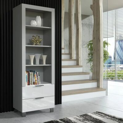 Furneo - Enzo 18 - Grey White - Display cabinet Furneo - Enzo 18 - Grey White - Display cabinet