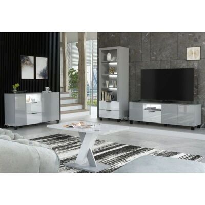 Furneo - Enzo - Grey - Blue LED - TV stand Furneo - Enzo - Grey - Blue LED - TV stand