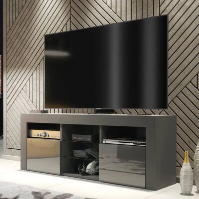 Creative Labs TV Unit 145cm - Dark Grey Gloss Doors Creative Labs TV Unit 145cm - Dark Grey Gloss Doors