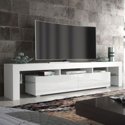 Creative Labs 200cm TV Unit - White Gloss Doors Creative Labs 200cm TV Unit - White Gloss Doors