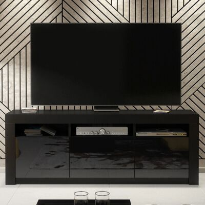 Creative Labs 160cm TV Unit - Black Gloss Doors Creative Labs 160cm TV Unit - Black Gloss Doors