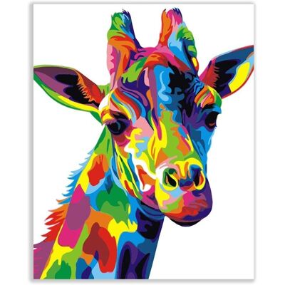 beliart - Kolorowa Żyrafa - 40x50cm - Paint-by-numbers beliart - Kolorowa Żyrafa - 40x50cm - Paint-by-numbers