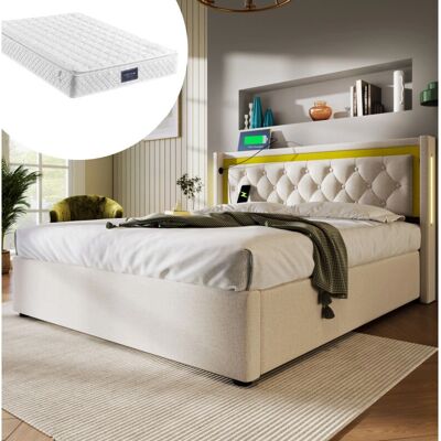 WISHDOR - Letto contenitore - 140x200 - cama de almacenamiento WISHDOR - Letto contenitore - 140x200 - cama de almacenamiento