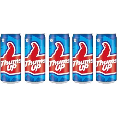 Coca-Cola - Thums Up - 300ml - Pack de 5 - boisson gazeuse - Publicité Coca-Cola - Thums Up - 300ml - Pack de 5 - boisson gazeuse - Publicité