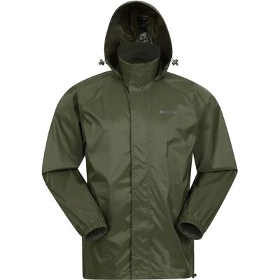 Mountain Warehouse Pakka Wasserdichte Jacke - Khaki - Atmungsaktiv - Packbar - Herren Mountain Warehouse Pakka Wasserdichte Jacke - Khaki - Atmungsaktiv - Packbar - Herren