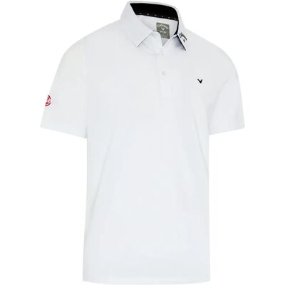Callaway Golf Chev Odyssey Poloshirt - Feuchtigkeitsableitend, Recycelt, Strahlend Weiß Callaway Golf Chev Odyssey Poloshirt - Feuchtigkeitsableitend, Recycelt, Strahlend Weiß