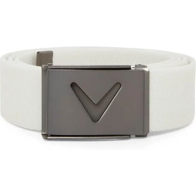 Ceinture pour hommes Callaway V-Logo Web tissu extensible Ajustable - Publicité Ceinture pour hommes Callaway V-Logo Web tissu extensible Ajustable - Publicité