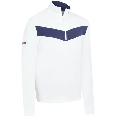 Callaway Odyssey 1/4 Zip Pull à Glissière Blanc Lumineux - Publicité Callaway Odyssey 1/4 Zip Pull à Glissière Blanc Lumineux - Publicité