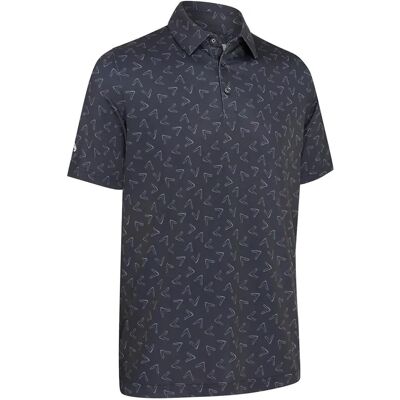 Callaway Golf Homme 2025 Polo Large Chev à Extérieur - Chemise de Golf - Publicité Callaway Golf Homme 2025 Polo Large Chev à Extérieur - Chemise de Golf - Publicité
