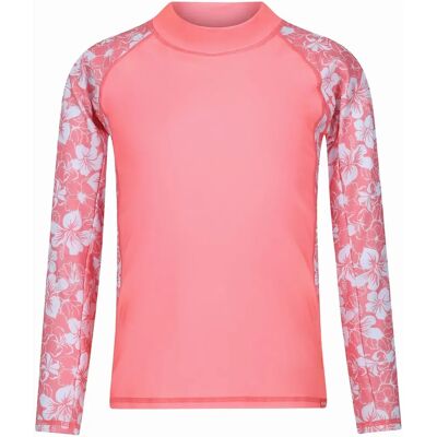 Regatta Kids Hoku Long Sleeve UV Protection Swim Top - Shell Pink - 3-4 Yrs Regatta Kids Hoku Long Sleeve UV Protection Swim Top - Shell Pink - 3-4 Yrs