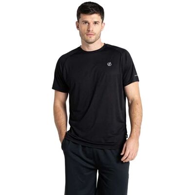 Dare2b Mens Accelerate Lightweight Running T Shirt Black S - Chest 38" Dare2b Mens Accelerate Lightweight Running T Shirt Black S - Chest 38"