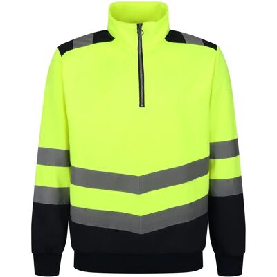 Regatta Professional Homme Top à Demi-zip Jaune/Navy - Durable et Sécurité Regatta Professional Homme Top à Demi-zip Jaune/Navy - Durable et Sécurité