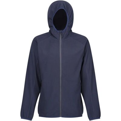 Regatta Professional Navigate Full Zip Fleece - Mens Lightweight Hooded Stretch Navy Grey Regatta Professional Navigate Full Zip Fleece - Mens Lightweight Hooded Stretch Navy Grey