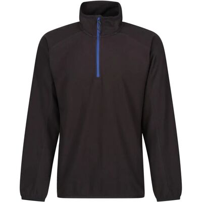 Regatta Professional Navigate Half Zip Fleece - Herren Leichtgewicht Schwarz Royal - 2XL Regatta Professional Navigate Half Zip Fleece - Herren Leichtgewicht Schwarz Royal - 2XL