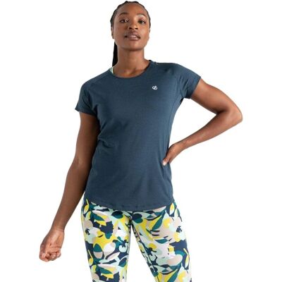 Dare2b T-Shirt léger et respirant pour femme Corral Denim Marl - T-Shirt - Publicité Dare2b T-Shirt léger et respirant pour femme Corral Denim Marl - T-Shirt - Publicité