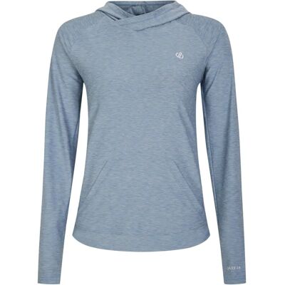 Dare2b Sprint City Bleu Marl Hoodie - Jersey Top - Publicité Dare2b Sprint City Bleu Marl Hoodie - Jersey Top - Publicité