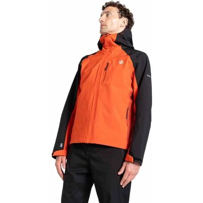 Dare2b Mens Torrek Waterproof Jacket - Mountain Series, Black/Cinnamon, XXL Dare2b Mens Torrek Waterproof Jacket - Mountain Series, Black/Cinnamon, XXL