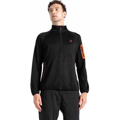 Dare2b Fleece Montagna Uomo Torrek (DMA720) - Fleece Torrek Zip Completo nero DMA720-800- Dare2b Fleece Montagna Uomo Torrek (DMA720) - Fleece Torrek Zip Completo nero DMA720-800-