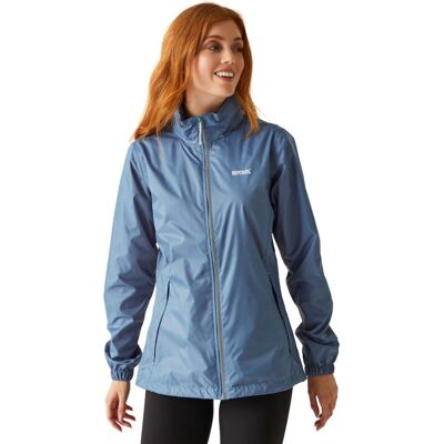 Veste imperméable respirante et pliable pour femmes Regatta Corinne IV - Bleu - Taille: 10 Veste imperméable respirante et pliable pour femmes Regatta Corinne IV - Bleu - Taille: 10