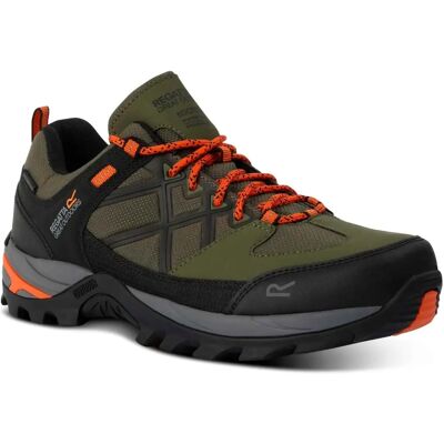 Regatta Zapatillas de Senderismo Impermeables Hombre Samaris III - Verde Cípresso y Naranja Blaze - UK 10 Regatta Zapatillas de Senderismo Impermeables Hombre Samaris III - Verde Cípresso y Naranja Blaze - UK 10