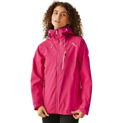 Regatta Birchdale Wasserdichte Jacke - Outdoor, Atmungsaktiv, Pink Weiß Regatta Birchdale Wasserdichte Jacke - Outdoor, Atmungsaktiv, Pink Weiß