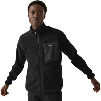 Regatta Frankie Full Zip Fleece Jacket - Black - Full Zip Fleece Regatta Frankie Full Zip Fleece Jacket - Black - Full Zip Fleece