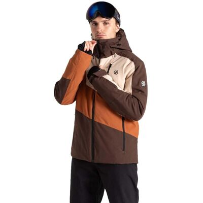 Dare 2b Herren Baseplate II Wasserdichte Skijacke - Mokka Bisque/Oat Cream Dare 2b Herren Baseplate II Wasserdichte Skijacke - Mokka Bisque/Oat Cream