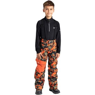Pantalons de ski imperméables Dare2b pour garçons - Camouflage orange rust - Publicité Pantalons de ski imperméables Dare2b pour garçons - Camouflage orange rust - Publicité