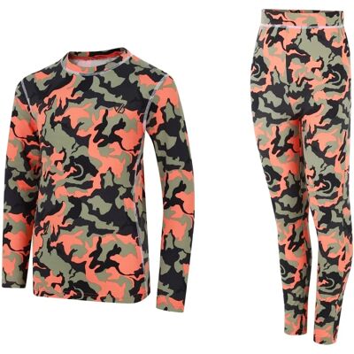 Dare 2b Kids Rusty Orange Camo Baselayer Set - Ski & Snowboard Dare 2b Kids Rusty Orange Camo Baselayer Set - Ski & Snowboard