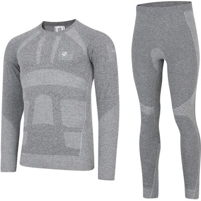 Dare2b Men's Charcoal Grey Marl In The Zone II Baselayer Set Dare2b Men's Charcoal Grey Marl In The Zone II Baselayer Set
